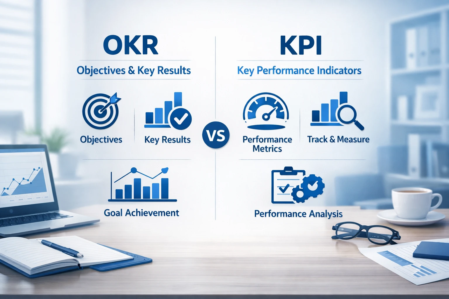 OKR بهتر است یا KPI؟ مقایسه کامل دو سیستم هدف‌گذاری
